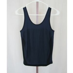 Nike Dri Fit Medium Sleeveless Zoned Sculpt Compression Training Tank Top Navy